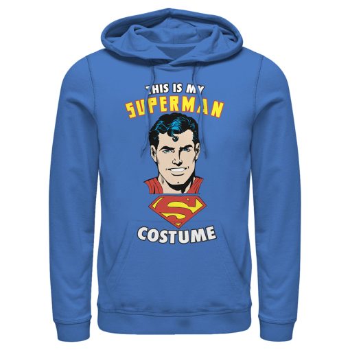 Men_s Superman This is My Hero Costume Pull Over Hoodie