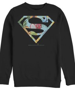 Men_s Superman Tropical Shield Logo Sweatshirt
