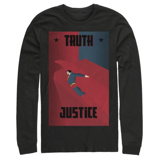 Men_s Superman Truth & Justice Eagle Long Sleeve Shirt