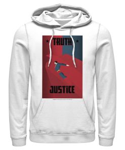 Men_s Superman Truth & Justice Eagle Pull Over Hoodie