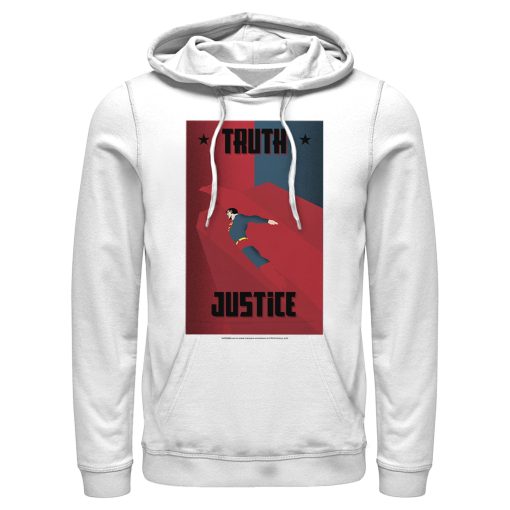 Men_s Superman Truth & Justice Eagle Pull Over Hoodie