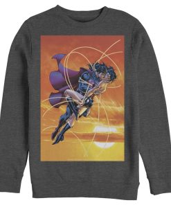 Men_s Superman Wonder Woman Kiss Sweatshirt