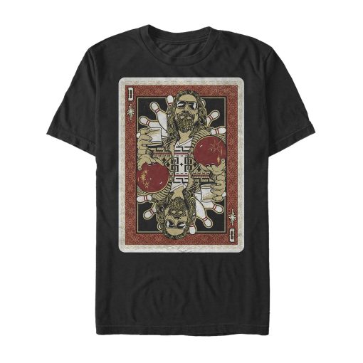 Men_s The Big Lebowski Dude Playing Card T-Shirt