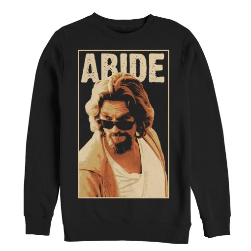 Men_s The Big Lebowski The Dude Abides Sunglasses Pose Sweatshirt