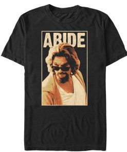 Men_s The Big Lebowski The Dude Abides Sunglasses Pose T-Shirt