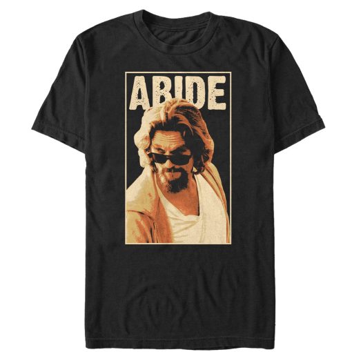 Men_s The Big Lebowski The Dude Abides Sunglasses Pose T-Shirt