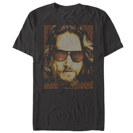 Men_s The Big Lebowski The Dude Text Poster T-Shirt