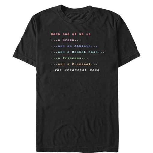 Men_s The Breakfast Club Each One Of Us Stereotype T-Shirt