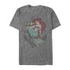 Men_s The Little Mermaid Ariel Ship Anchor T-Shirt