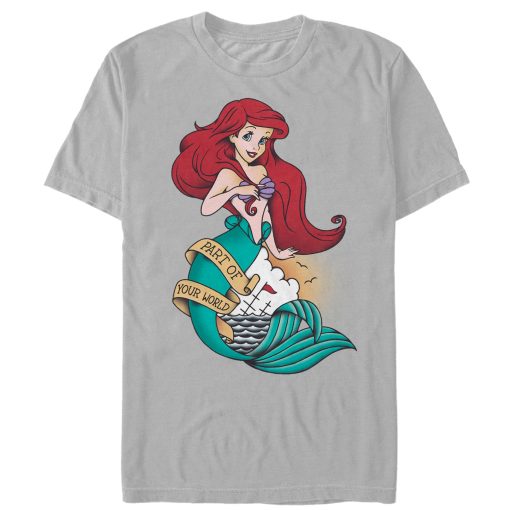 Men_s The Little Mermaid Ariel Tattoo T-Shirt