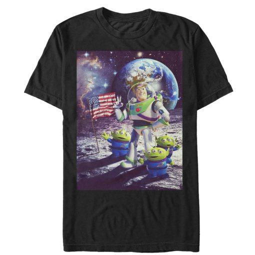 Men_s Toy Story Buzz & Alien Moon Landing T-Shirt