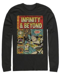 Men_s Toy Story Buzz Lightyear Comic Cover Long Sleeve Shirt
