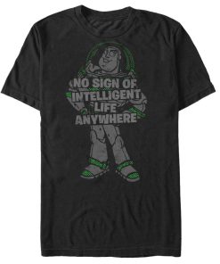 Men_s Toy Story Buzz Lightyear No Sign of Intelligent Life T-Shirt
