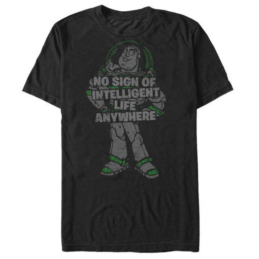 Men_s Toy Story Buzz Lightyear No Sign of Intelligent Life T-Shirt