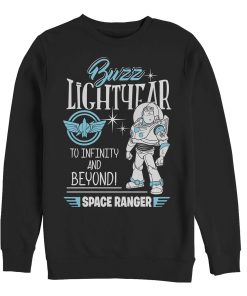Men_s Toy Story Buzz Lightyear Space Ranger Badge Sweatshirt