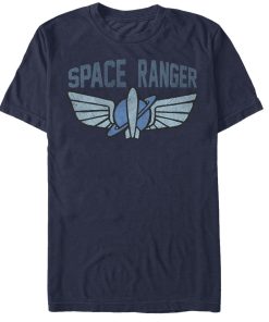 Men_s Toy Story Buzz Lightyear Star CommBlack and White Logo T-Shirt