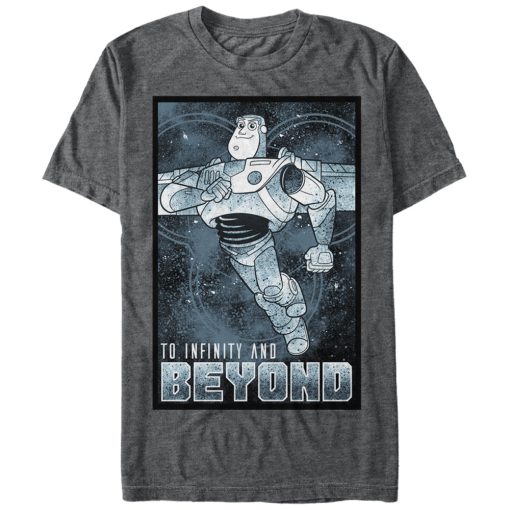 Men_s Toy Story Buzz Poster Infinity and Beyond T-Shirt