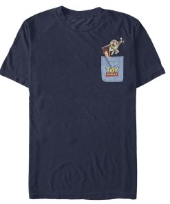 Men_s Toy Story Buzz & Woody Pocket Print T-Shirt