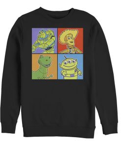 Men_s Toy Story Character Color Panels Sweatshirt