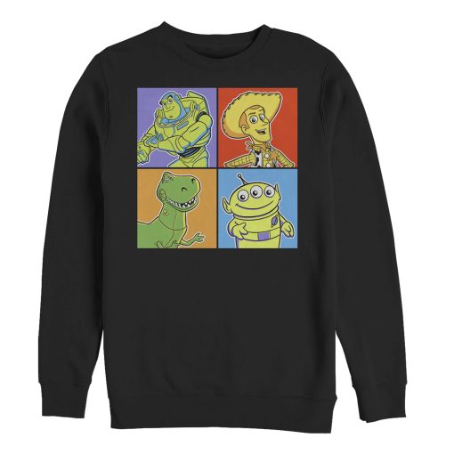 Men_s Toy Story Character Color Panels Sweatshirt