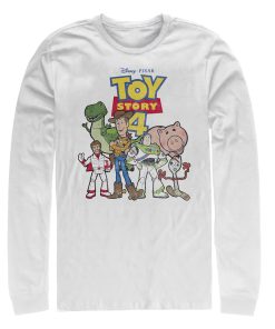 Men_s Toy Story Character Logo Party Long Sleeve Shirt