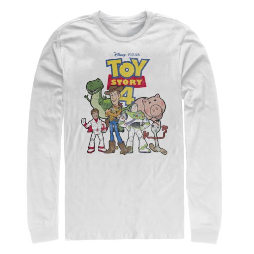 Men_s Toy Story Character Logo Party Long Sleeve Shirt