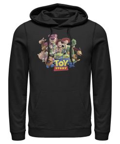 Men_s Toy Story Character Logo Scene Pull Over Hoodie