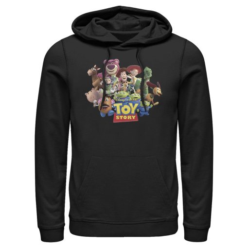 Men_s Toy Story Character Logo Scene Pull Over Hoodie