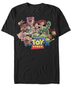 Men_s Toy Story Character Logo Scene T-Shirt