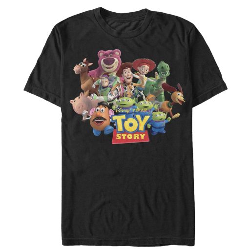 Men_s Toy Story Character Logo Scene T-Shirt