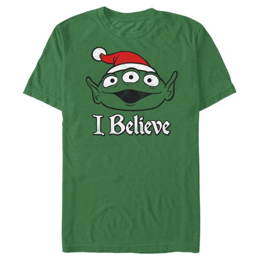 Men_s Toy Story Christmas Alien Believe T-Shirt