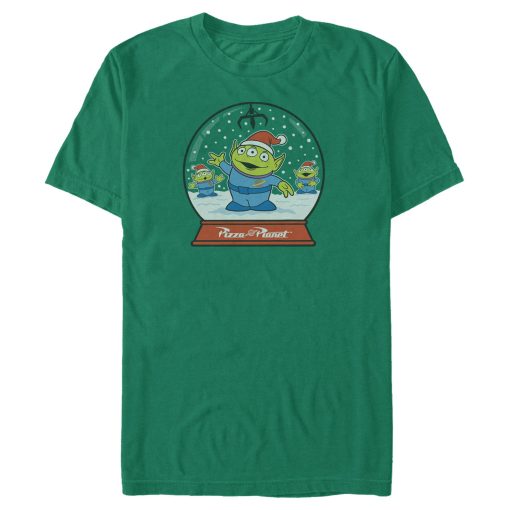 Men_s Toy Story Christmas Alien Snow Globe T-Shirt