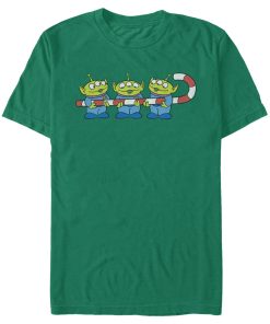 Men_s Toy Story Christmas Candy Cane Alien T-Shirt