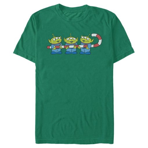 Men_s Toy Story Christmas Candy Cane Alien T-Shirt