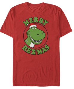 Men_s Toy Story Christmas Santa Rex T-Shirt