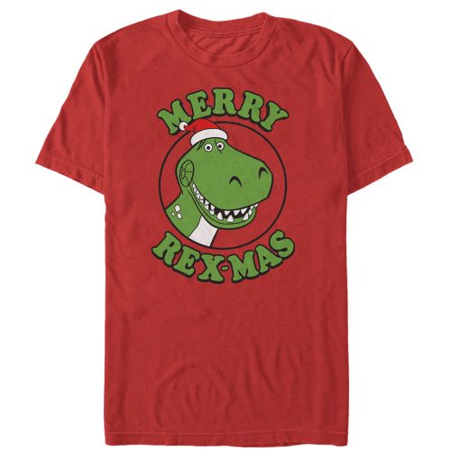 Men_s Toy Story Christmas Santa Rex T-Shirt