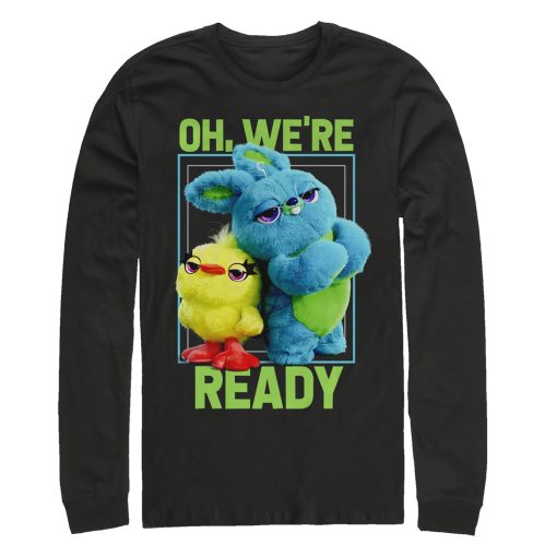 Men_s Toy Story Ducky & Bunny Ready Pose Long Sleeve Shirt