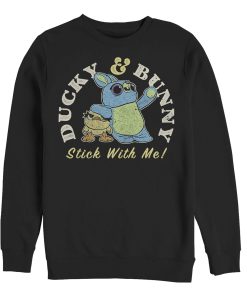 Men_s Toy Story Ducky & Bunny Stick With It Motto Sweatshirt