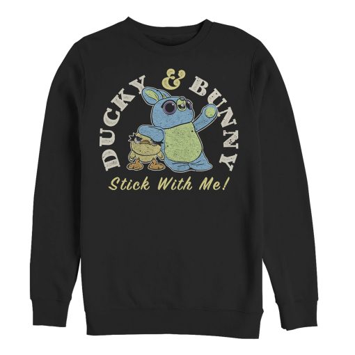 Men_s Toy Story Ducky & Bunny Stick With It Motto Sweatshirt