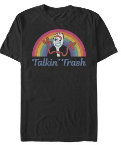 Men_s Toy Story Forky Talkin_ Trash Rainbow T-Shirt