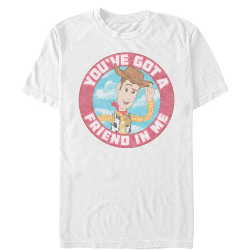 Men_s Toy Story Friend in Me Woody Circle T-Shirt