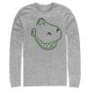 Men_s Toy Story Grinning Rex Face Long Sleeve Shirt
