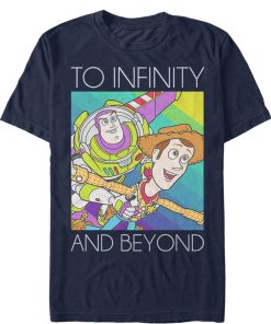 Men_s Toy Story Infinity and Beyond Rainbow T-Shirt