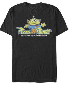 Men_s Toy Story Pizza Planet Alien Slogan T-Shirt