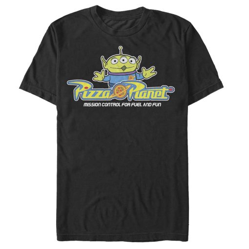 Men_s Toy Story Pizza Planet Alien Slogan T-Shirt