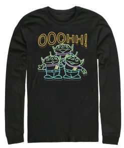 Men_s Toy Story Squeeze Toy Aliens Long Sleeve Shirt
