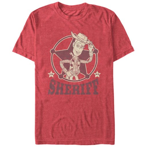 Men_s Toy Story Woody Sheriff Badge T-Shirt