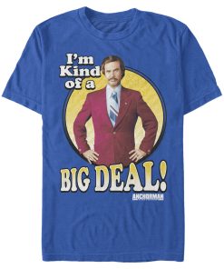 Men’s Anchorman Ron Burgundy Circle T-Shirt