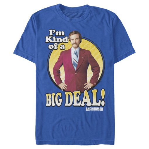 Men’s Anchorman Ron Burgundy Circle T-Shirt