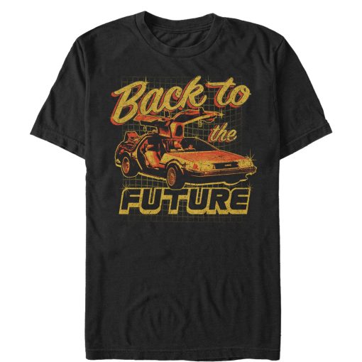 Men’s Back to the Future DeLorean Schematic Print T-Shirt